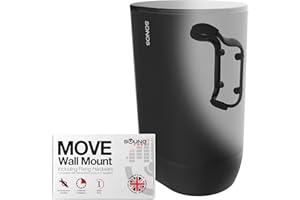 Move Speaker Wall Mount Bracket, Weatherproof, Compatible with Sonos Move & Move 2, Including Mounting Accessories, Shadow Bl