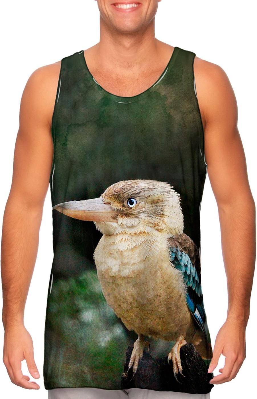 AnimalShirtsUSA Kookaburra Hunter Tshirt Mens Tank Top 4X at Amazon