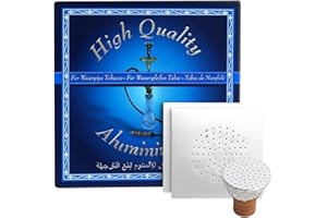 ZEBRA SMOKE Pierced Hookah Foil 100 Pcs NEW Hooka Shisha Precut Foils (Large)