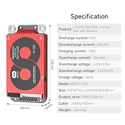 DALY 4S-16S BMS 15A to 200A Protection Board with