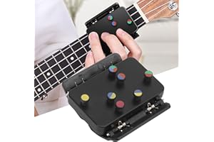 Mokernali Ukulele Aid, Ukulele Chord Trainer One Color One String Black Chord Assisted Learning Tools Ukulele Practice Assistant Accessories for 23 Inches and 26 Inches Ukulele(Black)