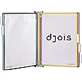 DJOIS by Tarifold - Wall Mount Reference & Display System - Durable Steel Wire Frames- 5 Double-Sided Pockets - 10 Sheet Capacity - Made in France