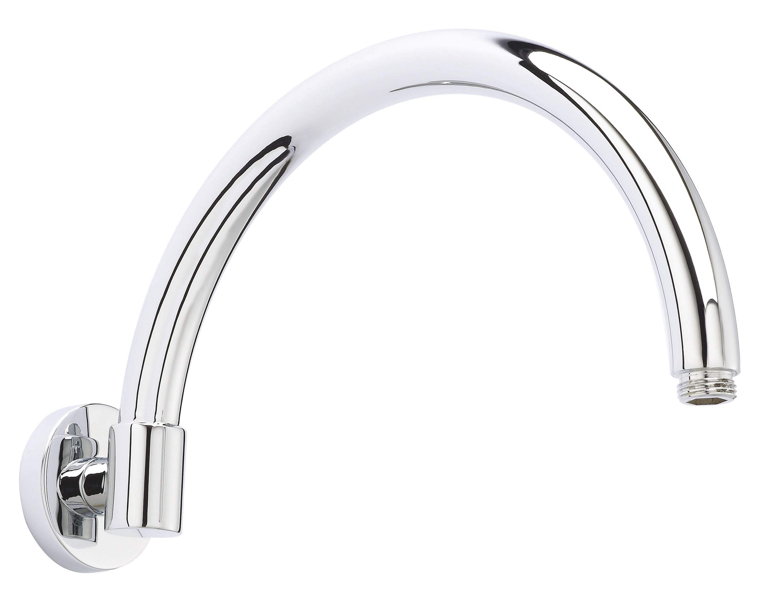 Nuie ARM06 Chrome Curved Wall Mounted Shower Arm