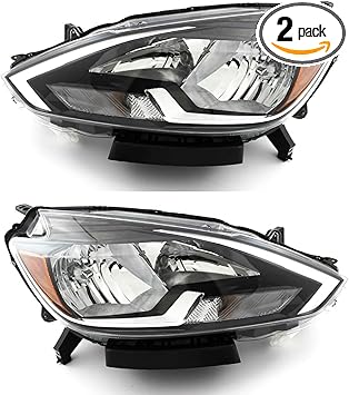 Amazon Com For Nissan Sentra Headlight 2016 2017 Driver And Passenger Side Headlamp Assembly Replacement Automotive