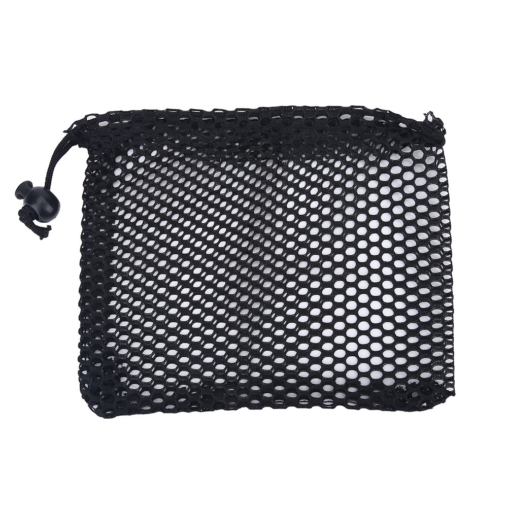 Drawstring Bag, Ball Mesh Stuff Bag Nylon Storage Pouch Accessory(M) Leisure Sport