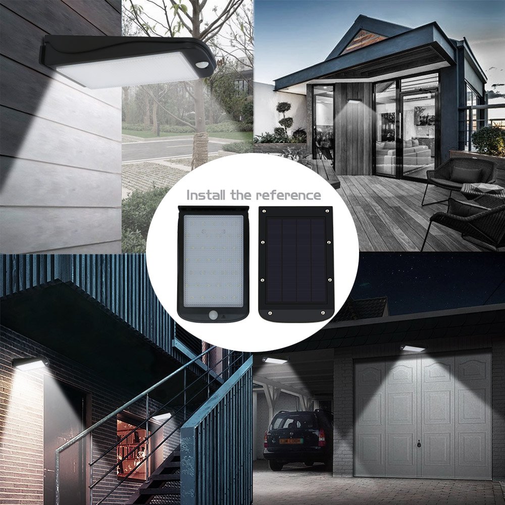 Solar Motion Sensor Lights Outdoor,Aityvert Super Bright 300 Lumen Aluminum Material Spotlight Waterproof Wireless Security Wall Light for Garden,Patio,Deck,Yard,Driveway (2 Pack)