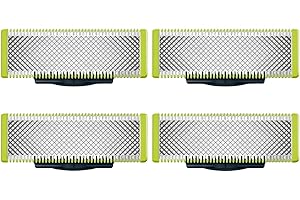 Ponliumer 4-Pack replacement blades, compatible with Norelco One 1 blades Suitable spare blades QP210/80 QP2515 QP2520 QP6510 QP6530