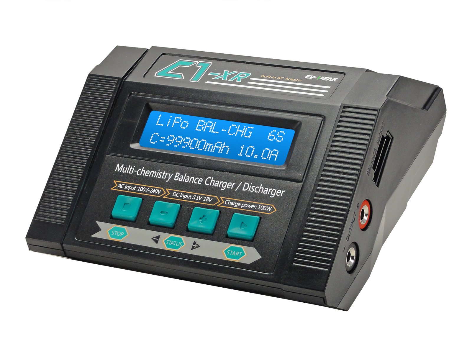 Buy EVPEAK C1XR (10Amps, 100Watts) LiPo, LiHV, LiIon, Life, NiCd, NiMh, Pb AC/DC Multi