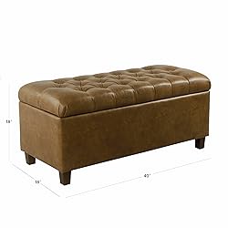 HomePop Home Decor | Button Tufted Storage Bench