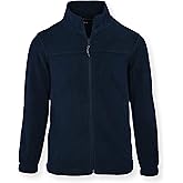 Swiss Alps Kids Boy's Full Zip Polar Fleece Jacket Ultra Soft Warm Comfortable Fabric With Zippered Hand Pockets