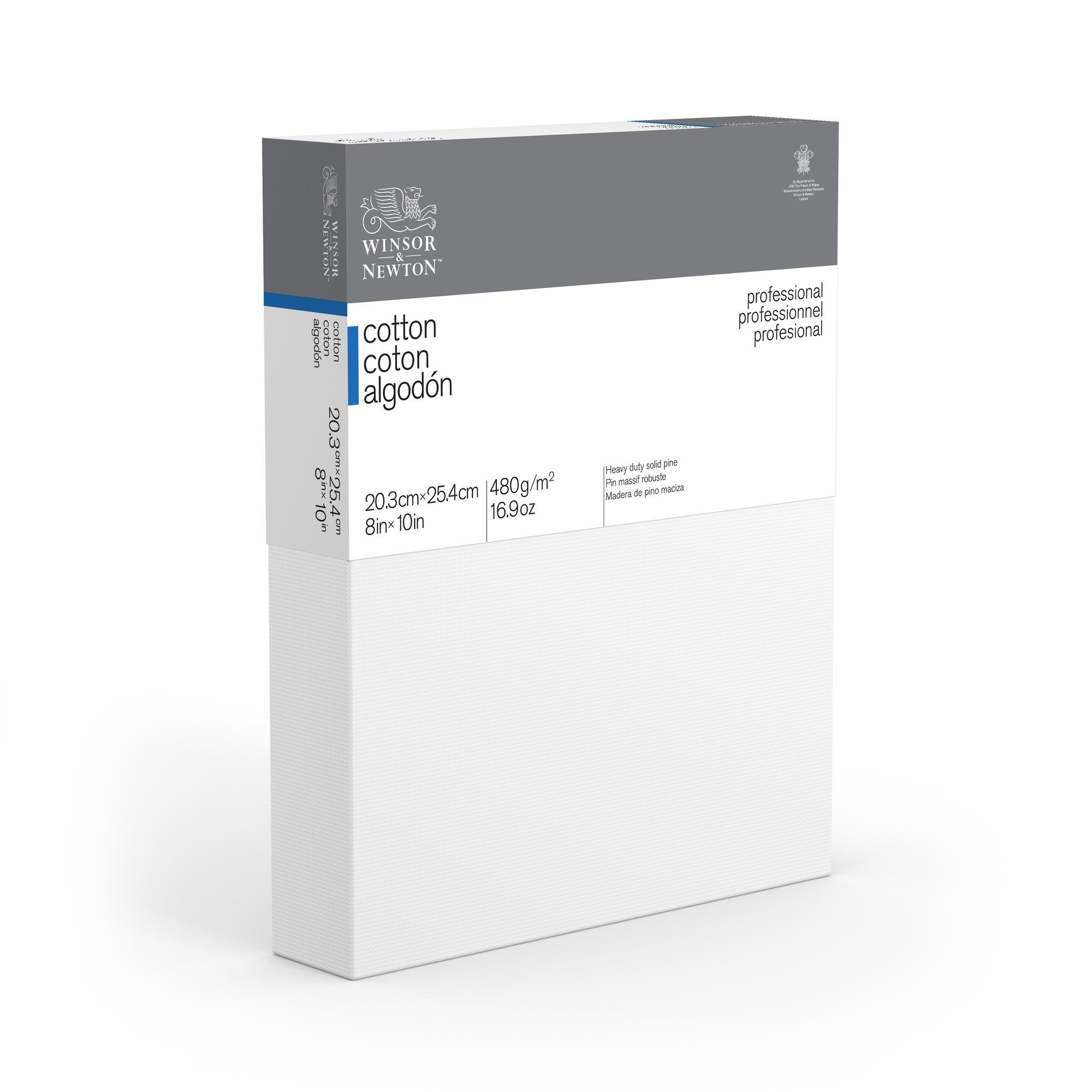 Winsor & Newton Professional Cotton Canvas, 8" x 10" Deep Edge