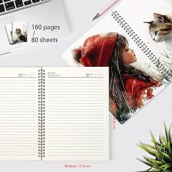 Zaycca Spiral Journal Notebook for Women & Men,B5