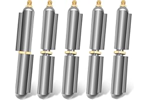 3" Bullet Hinges 5PCS, COITEK Weld On BBQ Smoker Bullet Heavy Duty Carbon Steel Weldable Barrel Hinges for Door, Metal Gate, BBQ Smoker Pits, Steel (3 Inch, 5 Piece)
