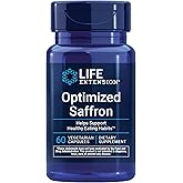 Life Extension Optimized Saffron, Saffron Extract, Saffron Supplement That Helps You Fight The urge to Snack, Non-GMO, Gluten-Free, Vegetarian, 60 Vegetarian Capsules