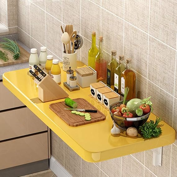 XLAHD Computerarbeitsplätze Klappbarer Drop-Leaf-Tisch an der Wand