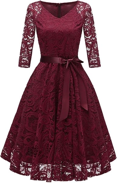 amazon ladies red dresses