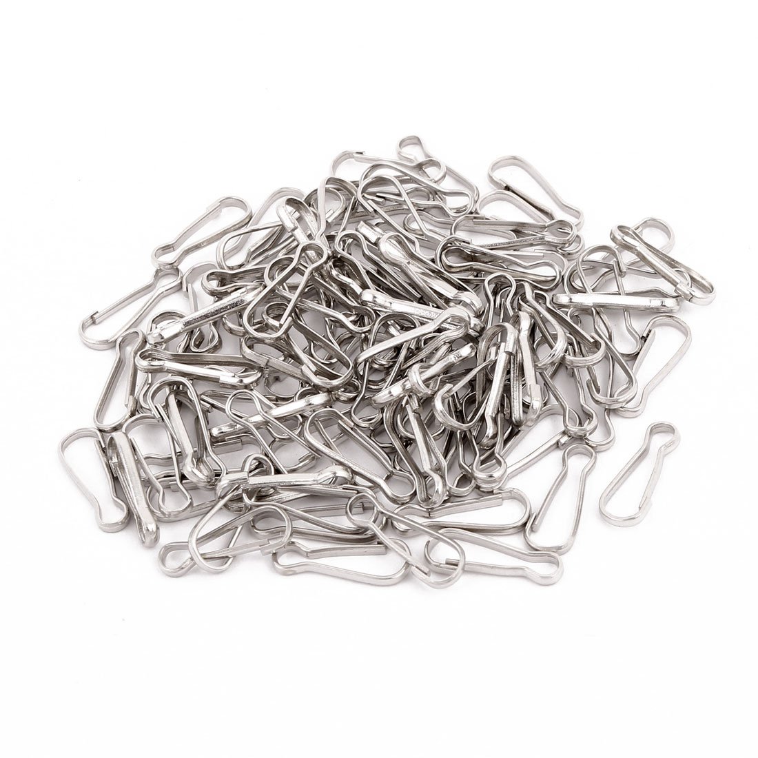 Sourcingmap 100 Pcs Chandelier Connectors Buckle Chrome Tone 15mm Long for Fastening Crystal