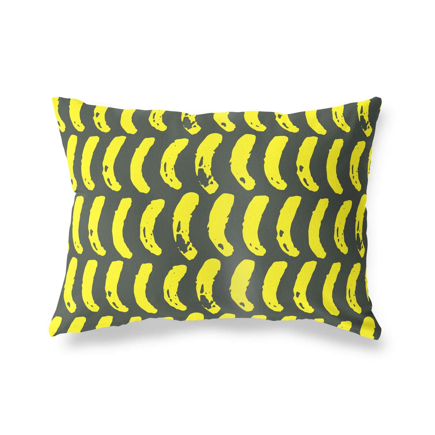 Bonamaison Decorative Cushion Cover Neon Yellow & Fume, Throw Pillow Covers, Home Decorative Pillowcases for Livingroom, Sofa, Bedroom, Size: 35x50 Cm - Designed and Manufactured in Turkey โ image 1