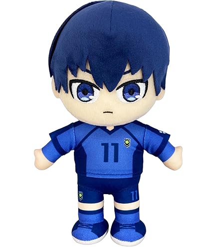 Zhongkaihua Cuscino di peluche Blue Lock Rin Itoshi, 11 cm, Anime, PP-Baumwolle, morbido, imbottito, peloso, borsa per auto, decorazione per la casa, portafortuna