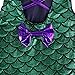 BAOHULU Girls Sparkle Mermaid Dancing Gymnastics Tank Leotards (8A(Recommended age 6-8Y), Green)