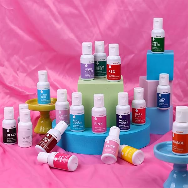 OIL BASED FOOD COLORING FOR CHOCOLATE, CHOCOLATE, FOOD GRADE 20ML, EDIBLE OIL FOOD DYE FOR BAKING, CUPCAKE & FONDANT, ICING