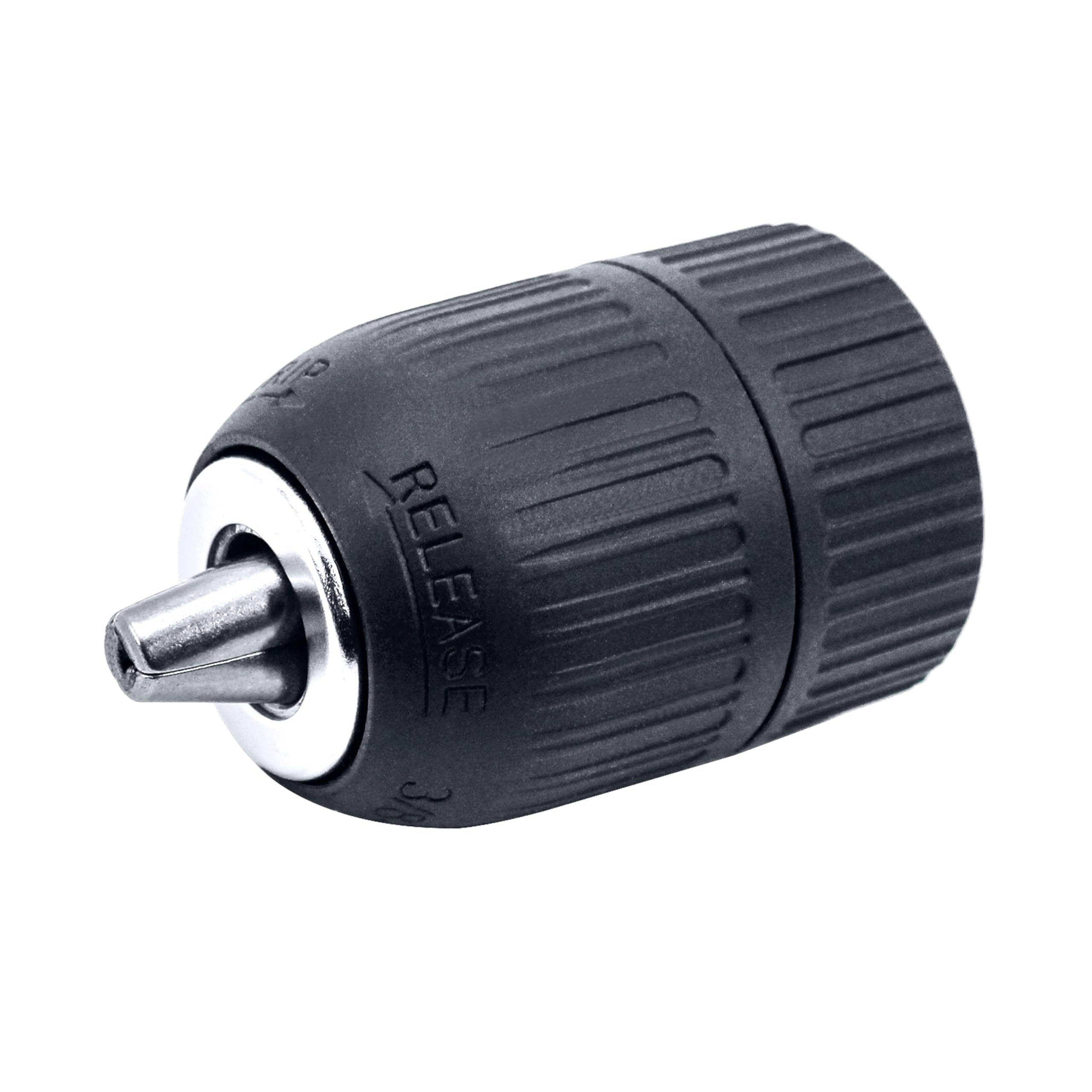 HFS(R) Keyless Drill Press Chuck for 3/8" Drill with 24 UNF Thread Mount Shaft 2-13mm Capacity