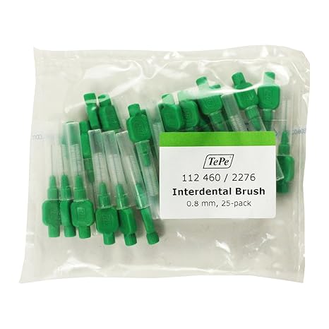 Cepillos Interdentales TePe (Paquete de 25) (0.80mm verde)