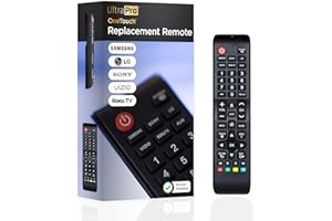 UltraPro OneTouch Universal Remote Replacement Compatible for All Samsung, LG, Sony, Vizio and Roku TV Smart TV, LED, LCD, HD