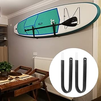 Amazon Asmsw 2パックボードラックサーフボード ロングボード スタンドアップパドルボード壁収納ラックホルダー Asmsw カヌー カヤック