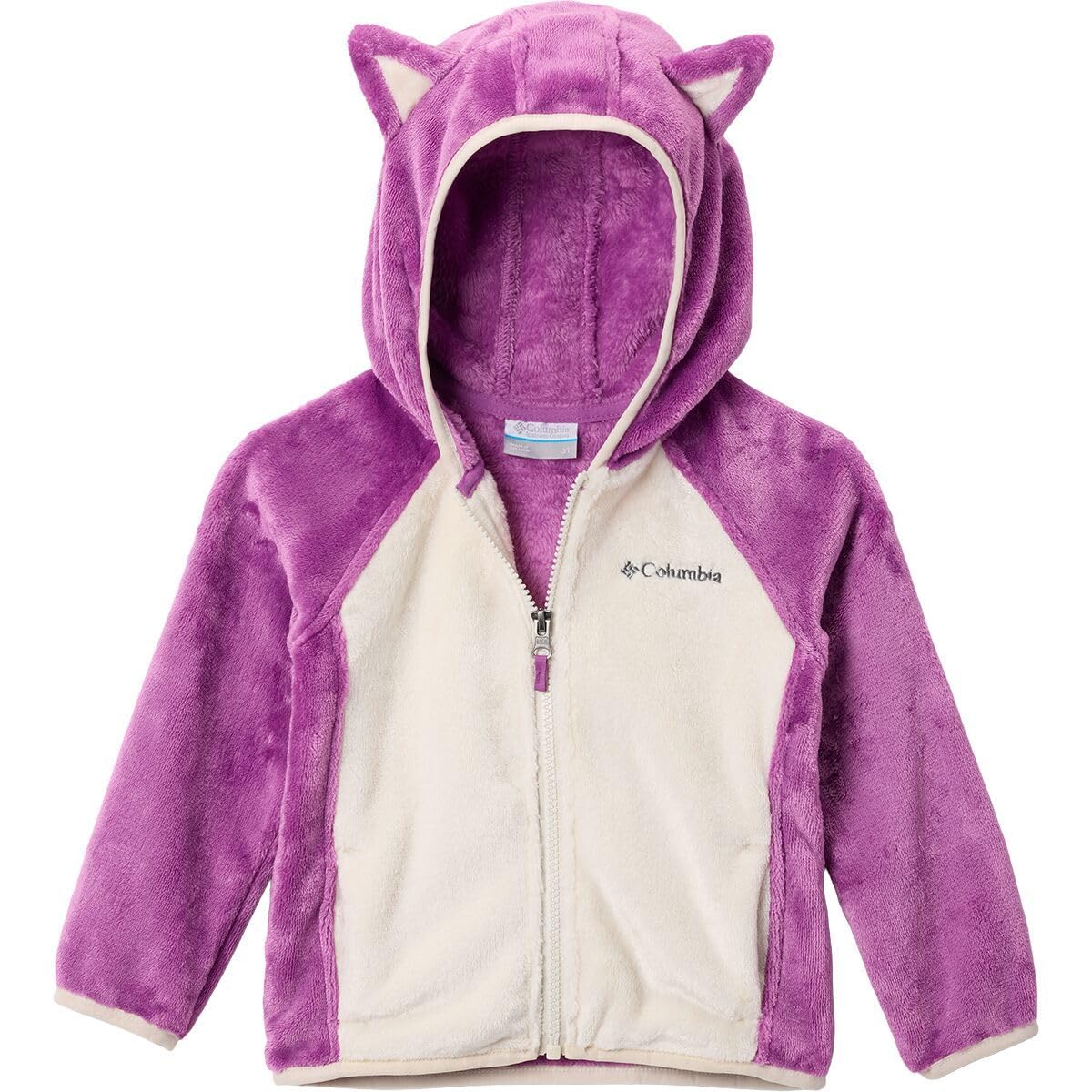 Columbia Youth Foxy Baby Sherpa Full Zip, Razzle/Chalk, 2T Image