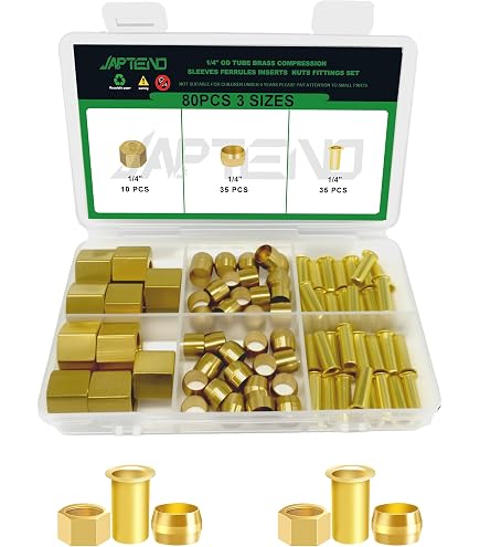 Amazon.com: AGS Automotive Solutions Brass Compression Union, 3/16
