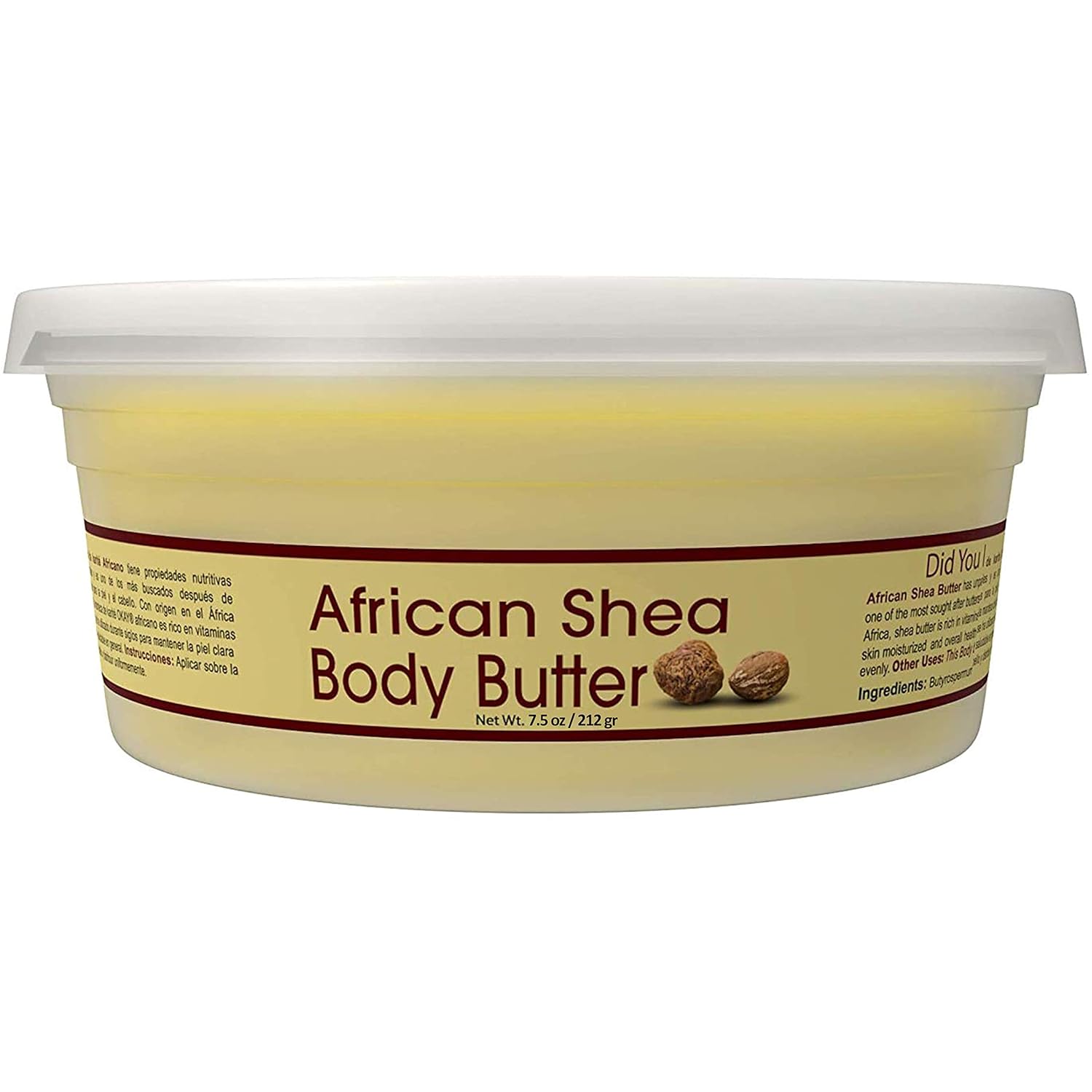 Amazon Com Okay Smooth All Natural 100 Pure Unrefined Daily Skin Moisturizer For Face Body 7 5 Oz Yellow Shea Butter 8 Oz Beauty