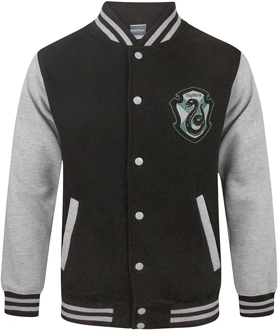 Harry Potter Slytherin Men's Varsity Jacket Amazon.co.uk Clothing