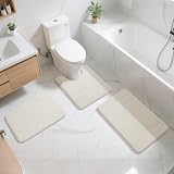 Yimobra Memory Foam Bath Mat Large 51 x 81 cm Cream Non-Slip 1.5 cm view 7