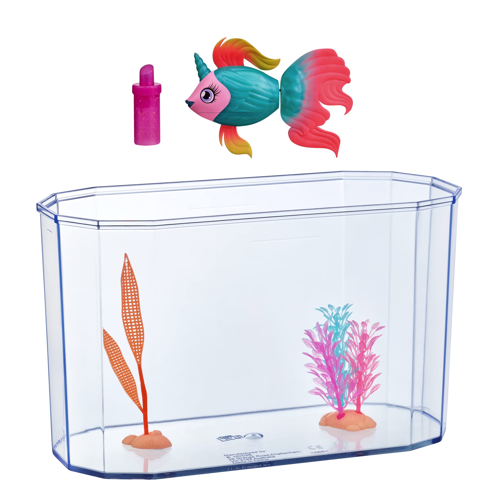 Lil' Dippers: Fantasea | Interactive Toy Fish & Tank, Magically Comes Alive in Water, Feed and Swims Like A Real Fish