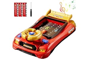Racing Adventure Car Steering Wheel with 12 Music, Toddler Simulated Driving Racing Car Game with Reality Sound, Musical Stee