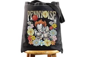 WZMPA Clown Tote Bag Clown Face Theme Gift Clown Face Shoulder Bag For Movie Fans