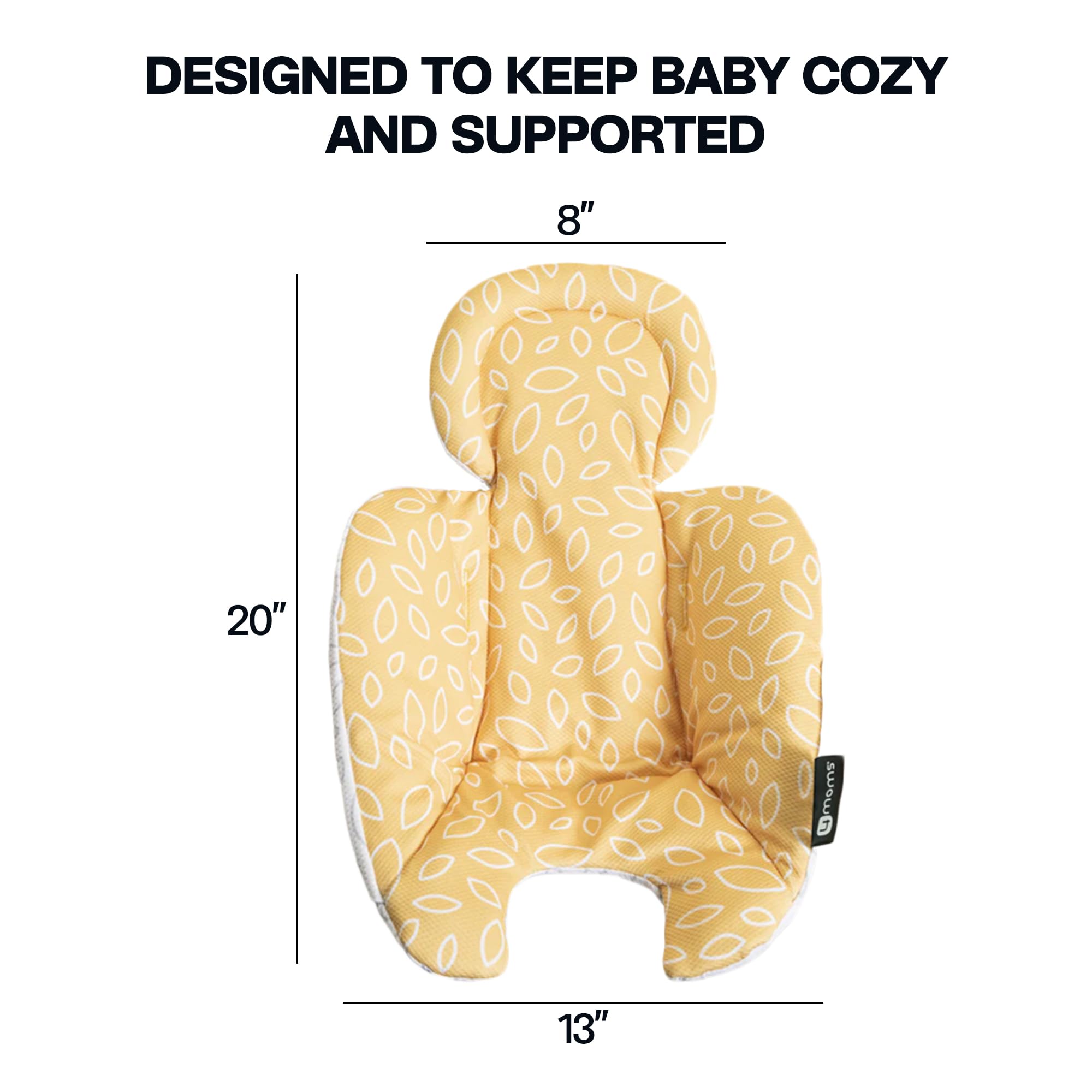 4moms RockaRoo and MamaRoo Infant Insert, Machine Washable, Cool Mesh Fabric, Reversible Design, Yellow