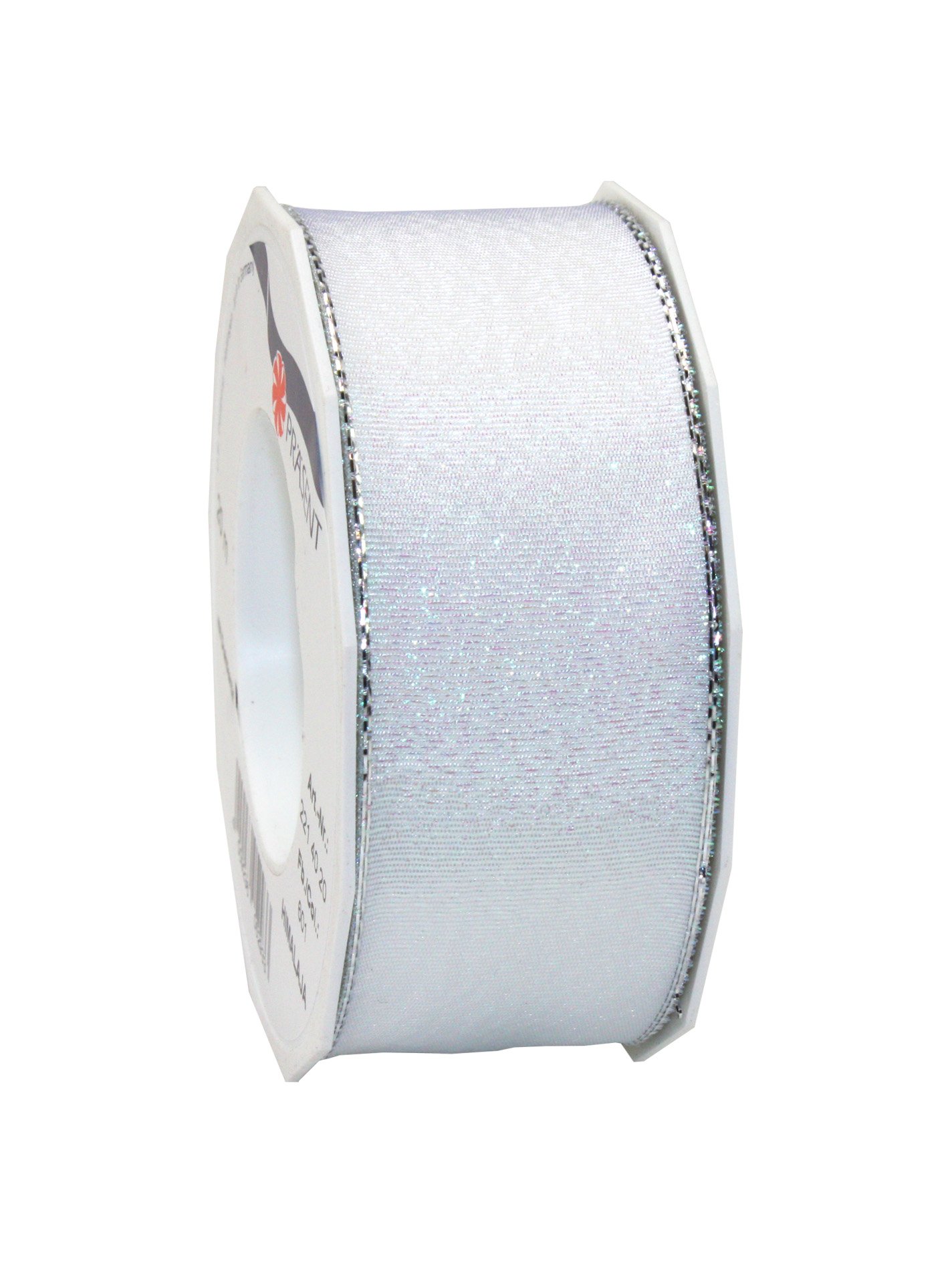 C.E. Pattberg Präsent - Himalaja Metallic look Ribbon white 40 mm width, 20 m length