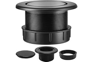 AEIOUD Patio Table Umbrella Hole Ring Plug Cap Set, Yard Parasol Table Hole Cover Insert Black Thicker Patio Table Hole Plug Ring for Cafes, Outdoor, Milk Tea Shops, Camping