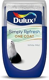 Dulux Simply Refresh Tester Paint White Mist 30 ml One Coat Water Based Matt view 2