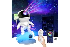 ACKARIDO Astronaut Galaxy Projector, 15 White Noise Sound Star Projector Night Light for Kids with Bluetooth Music Speaker, Starry Nebula Ceiling Projection, Christmas Gift for Kids Adults, Stocking Stuffers