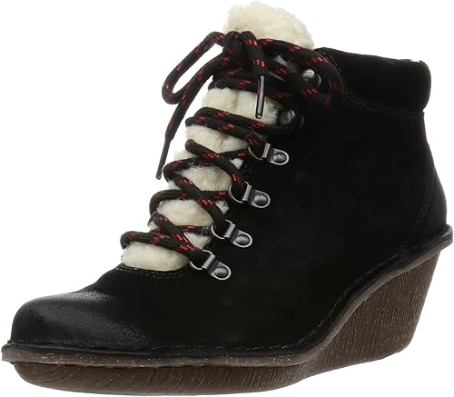 clarks ladies black suede ankle boots