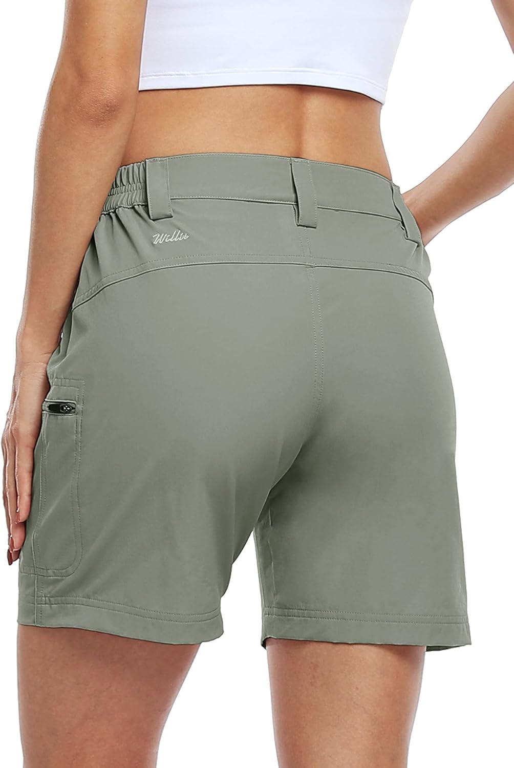 Willit Women's Hiking Cargo Shorts Stretch Golf Active Shorts Water Resistant Outdoor Summer Shorts with Pockets 5" : Sports & Outdoors