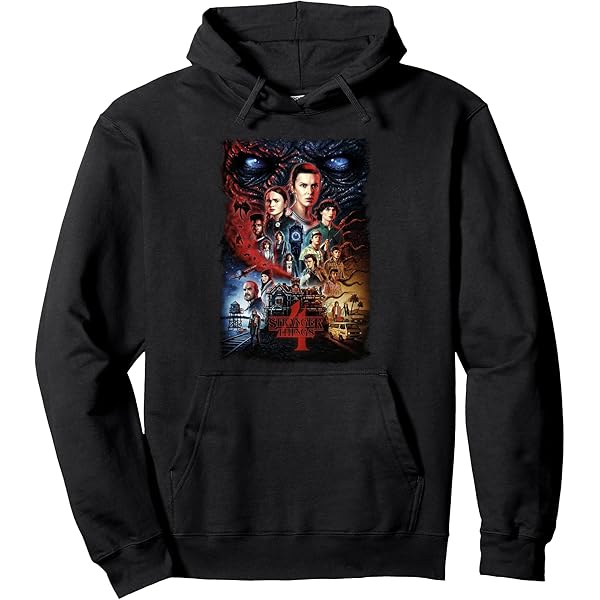 Sweat Stranger Things Eddie Munson Noir Taille M Unisexe - Édition Graphique