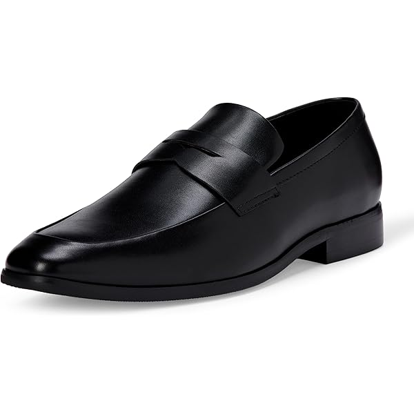 Amazon.com: Amazon Essentials Men's Classic Penny Loafers Dress Shoes,  Black Faux Leather, 7 : Clothing, Shoes & Jewelry