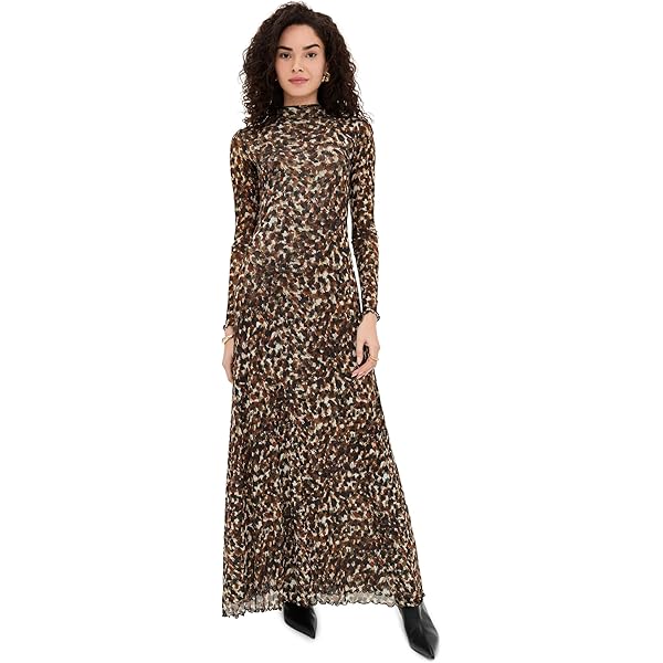 brown maxi dress long sleeve Espresso Fitted Long Sleeve Maxi Dress