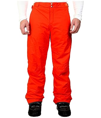 Columbia Hombre De Nieve Del Artico Pantalones Viaje Rojo Omni