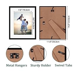 Hoikwo 11x14 Black Picture Frame, Display Pictures