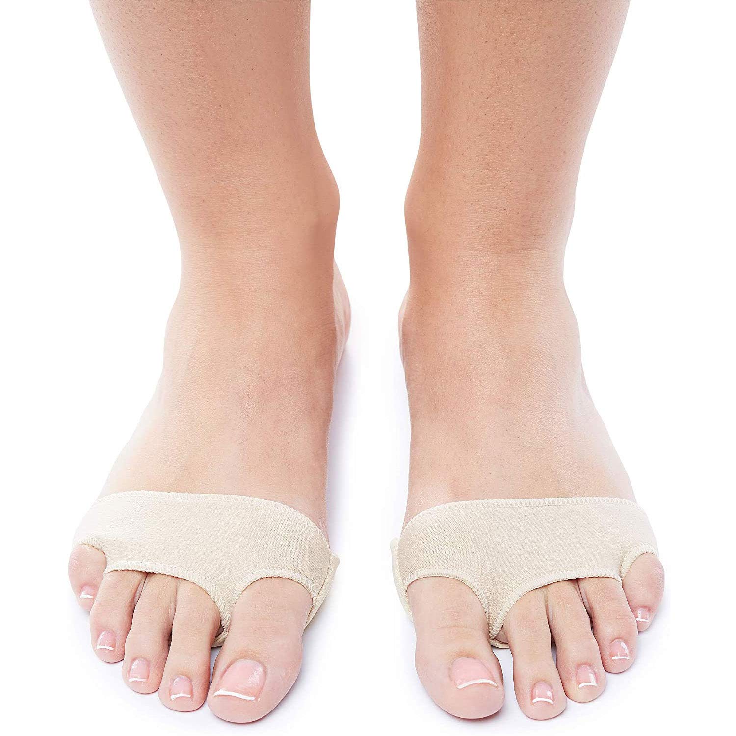 4PCS of Metatarsalgia Inserts by PEDIMEND - Metatarsal Gel Pads Sleeve for Ball of Foot Cushion - For Big & Little Toe Overlap - Absorbs Shock & Frictions - Metatarsal Morton's Neuroma Pad - Foot Care